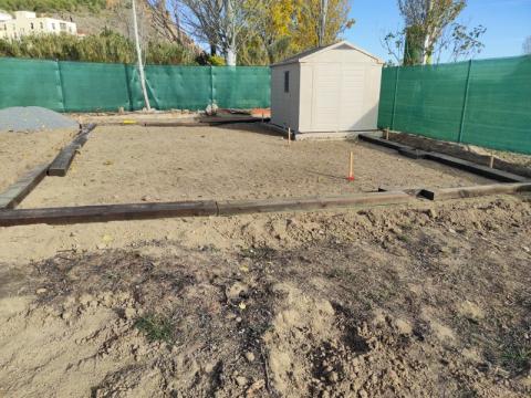 Terreno acondicionado para soporte del proyecto de Paisajismo La Rioja.